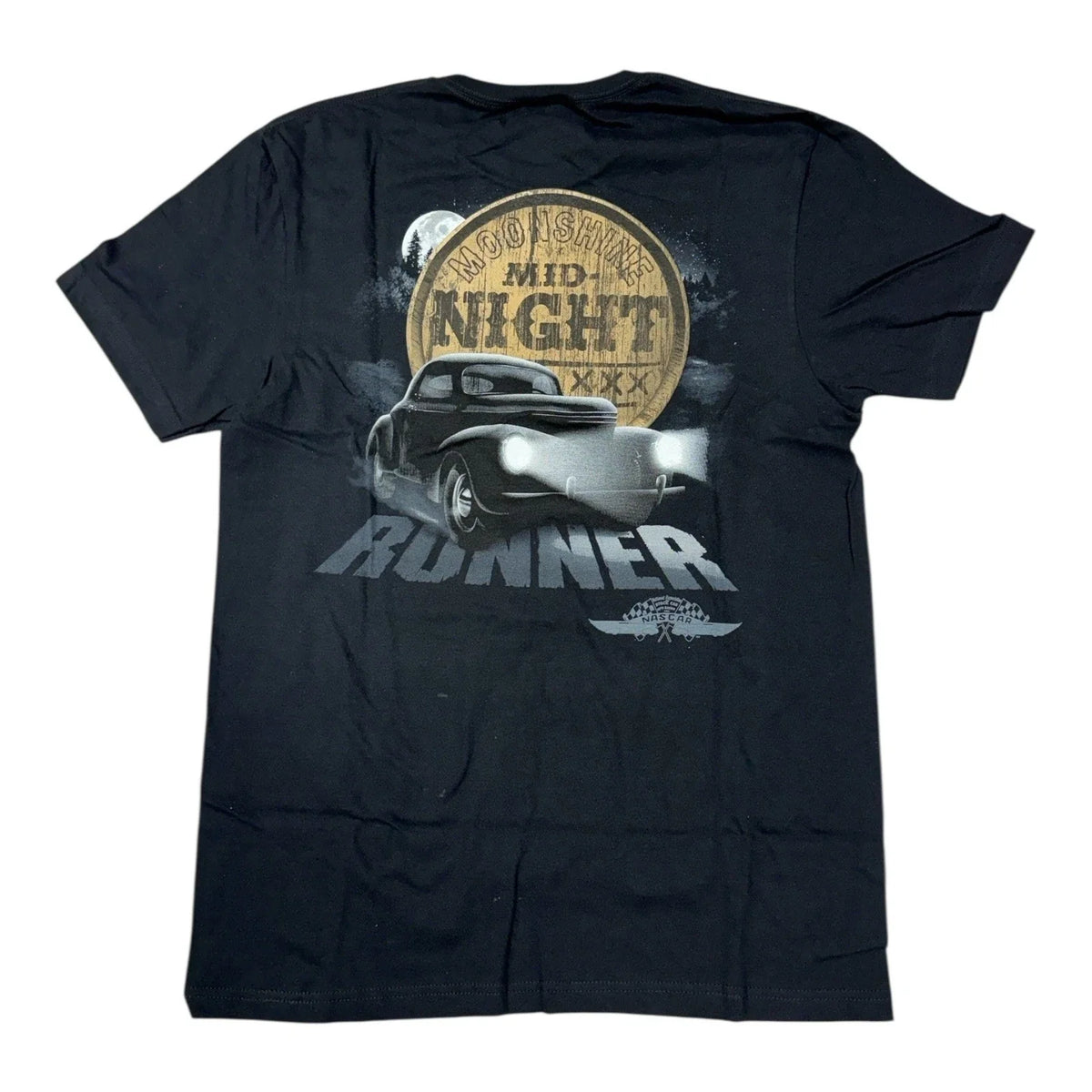 NASCAR T-Shirt Black Midnight Runner for Fans (2000–2024)