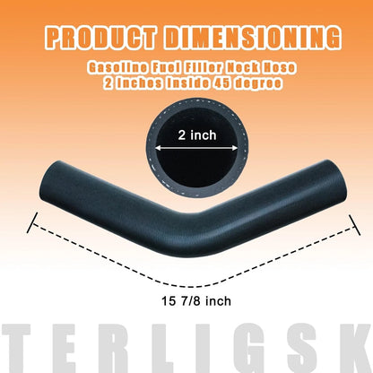 Gasoline Fuel Filler Neck Hose for (2 inches, 45 Degree)