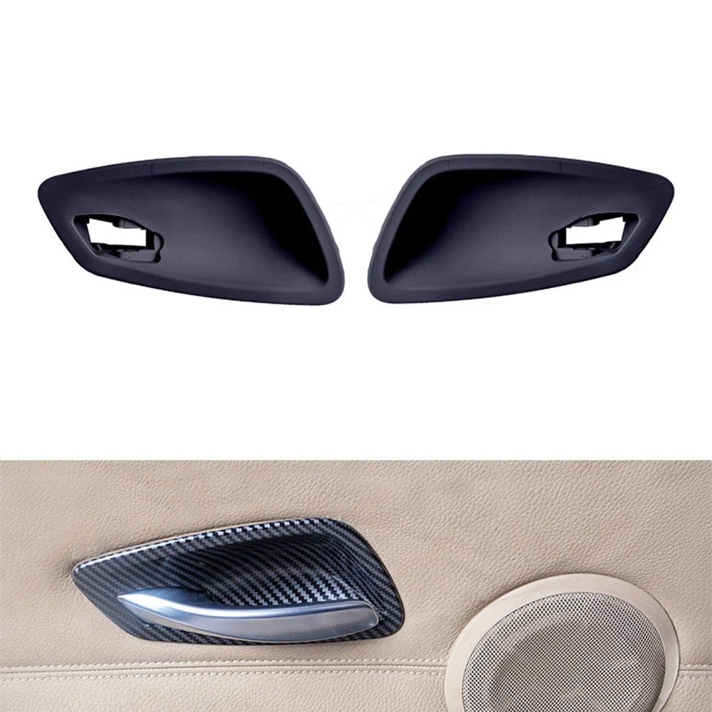 2X Inner Door Handle Bowl Cover for BMW 3 Series E90 (2005–2012) Black