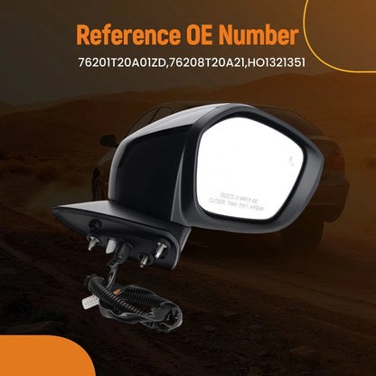 Passenger Side Mirror for Honda Civic (2022–2025) Power Heated Folding
