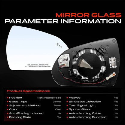 Power Mirror Glass for Hyundai Elantra (87621F2140, HY1325132)