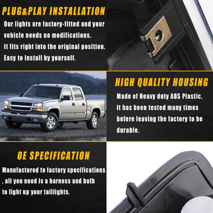 Tail Light for Chevy Silverado GMC Sierra (1999–2006)