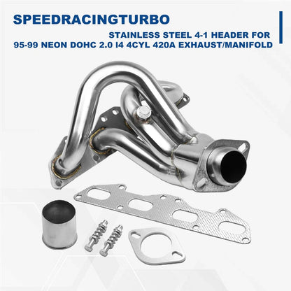 Stainless Steel 4-1 Header Exhaust/Manifold for Dodge Neon (1995–1999)