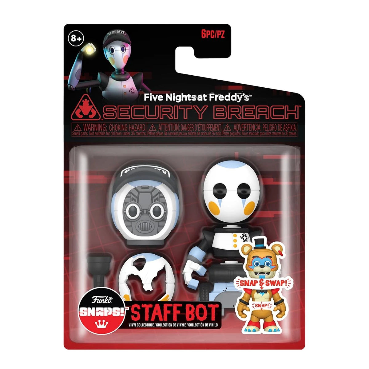 Funko Five Nights at Freddy's Snap: Rock n' Roll Staff Bot Collectable