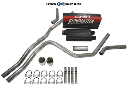 2.5" Dual Exhaust Kit for Chevy Avalanche (2007–2013) - Flowmaster 50 HD DW Tip