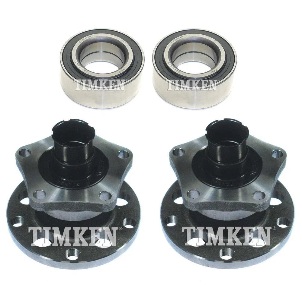 Timken Wheel Bearing and Hub Assemblies Kit for Audi A6 FWD (2000–2001)
