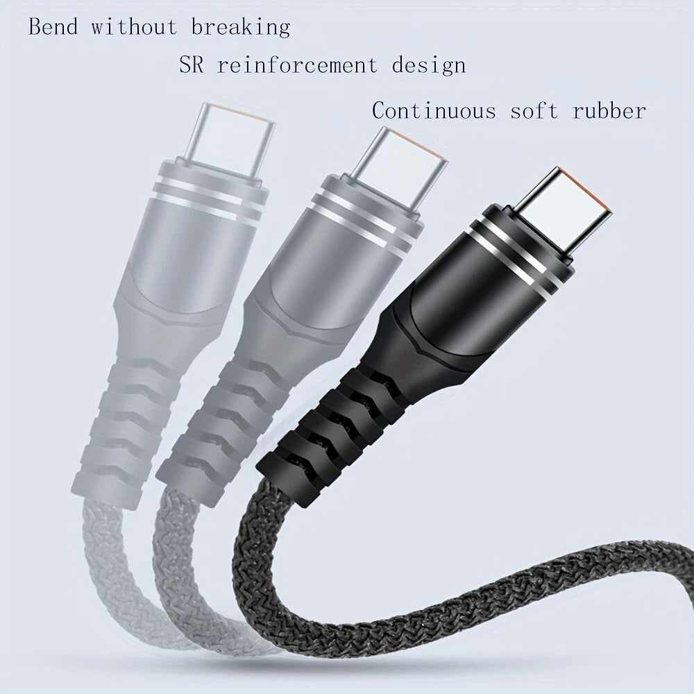 USB-A to Type-C Fast Charging Data Sync Charger for iPhone 14 13 12