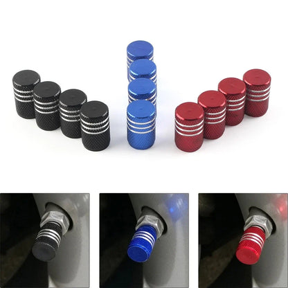 Set of 4 Tire Valve Stems Caps for Universal Vehicles (2010–2023)