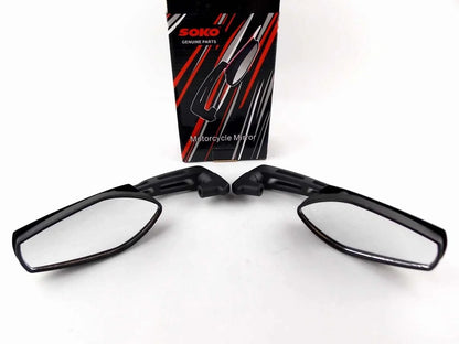 Black M Soko Rear View Mirrors for Honda XL700V Transalp (2008-2015)
