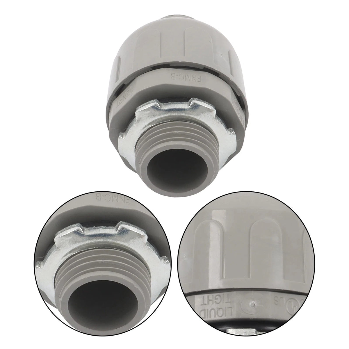 150 Pcs 1/2 Inch Liquid Tight Connector PVC Electrical Conduit Fittings