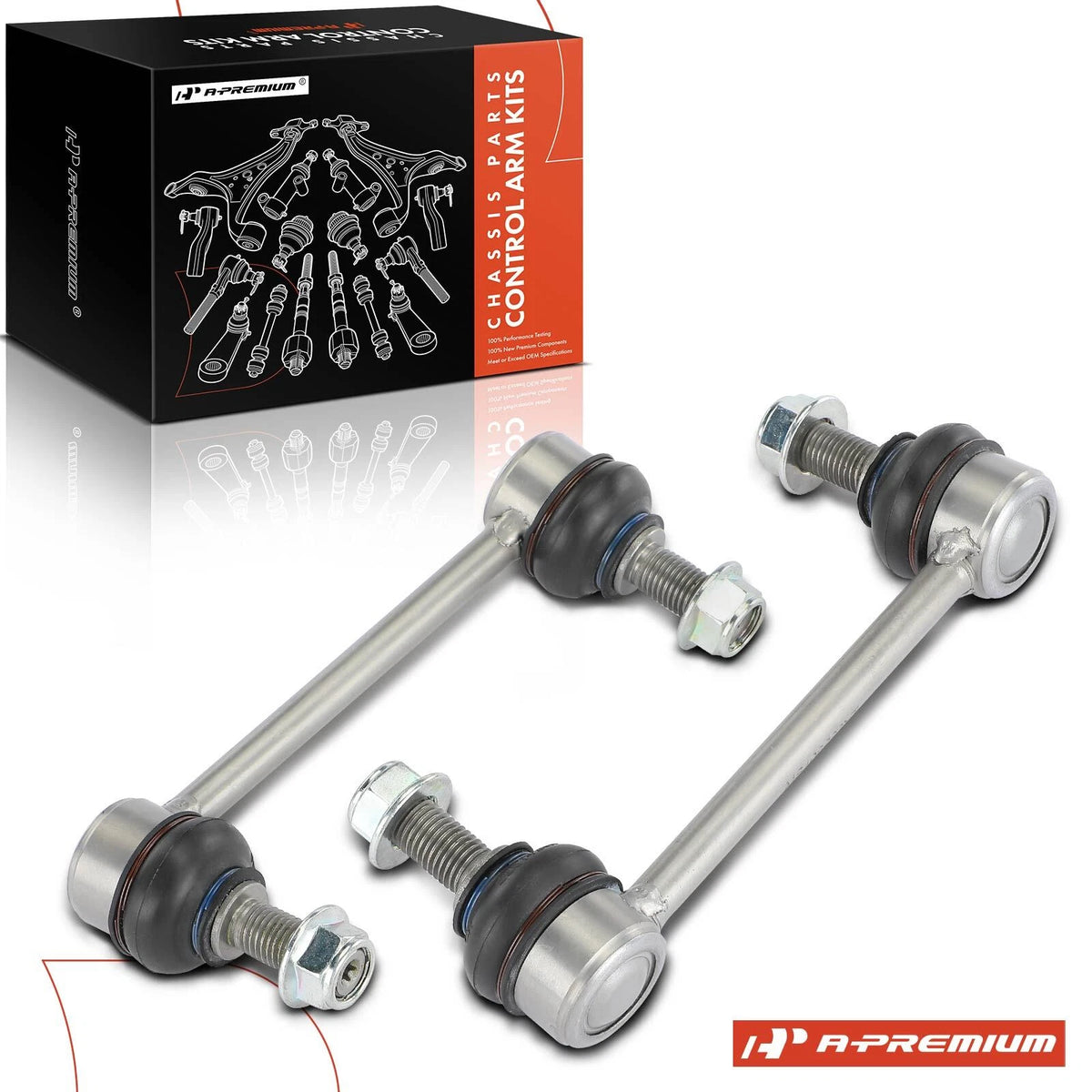 2X Front Sway Bar Link for Mercedes-Benz Sprinter 2500 3500 (2015–2022) K750956, 9063201989, A9063201989, MS108222, MS108223