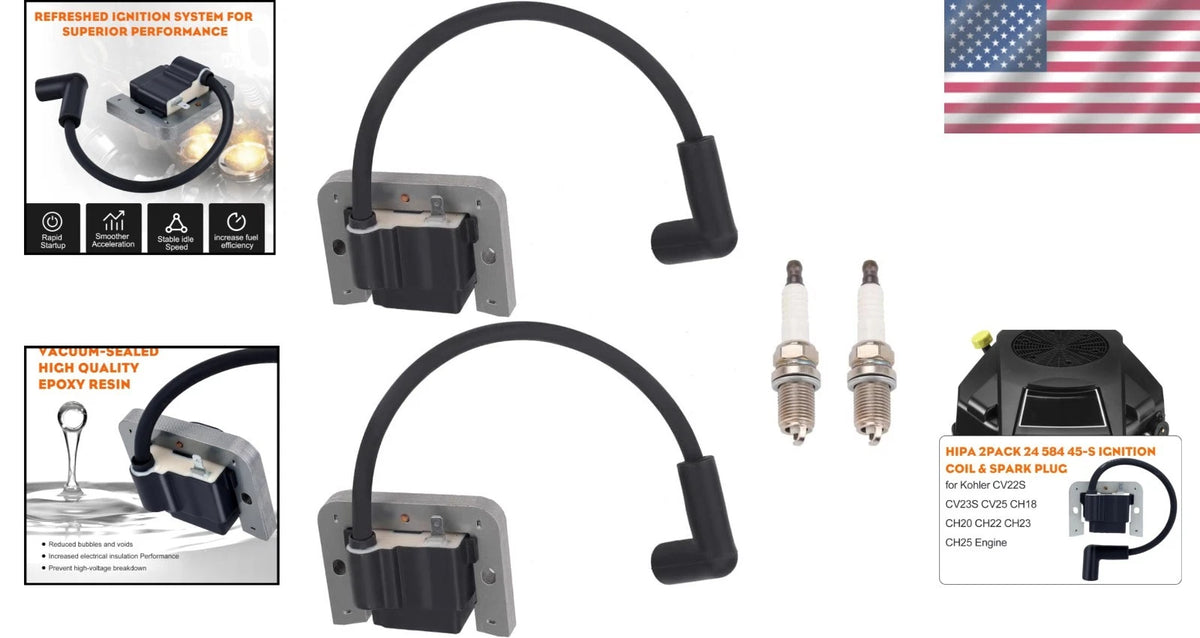 Ignition Coil for Kohler CV18 CV19 CH Series (Direct Fit)