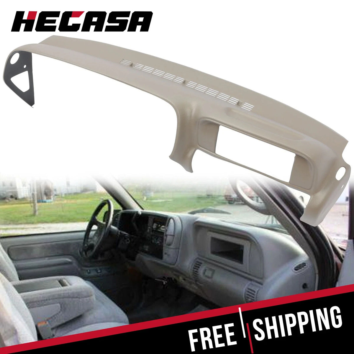 Molded Dash Cover for Chevrolet GMC SUVs & Trucks (1997–2000) Tan