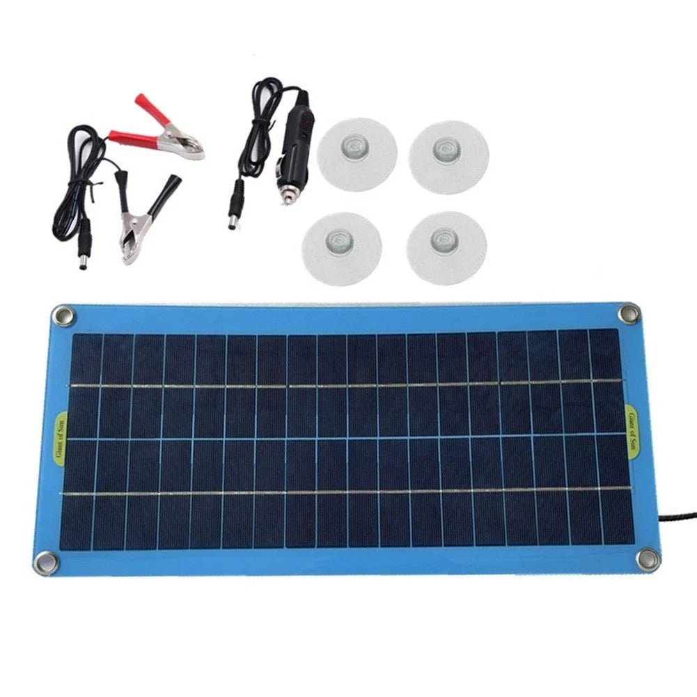 30W 12V Solar Panel Battery Charger for Car & Marine Applications