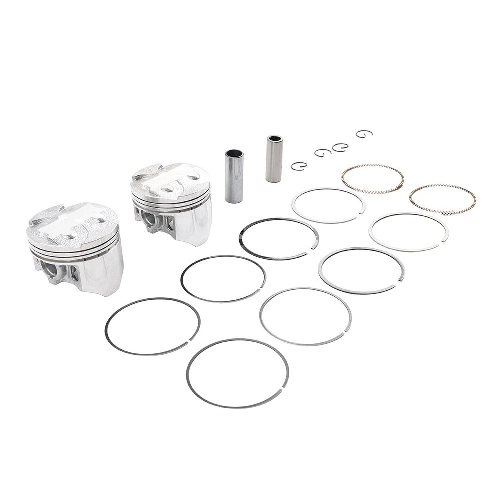 2X 62mm Piston Ring Kit for Kawasaki Ninja 250 (1986–2007) GPX250R ZZR250