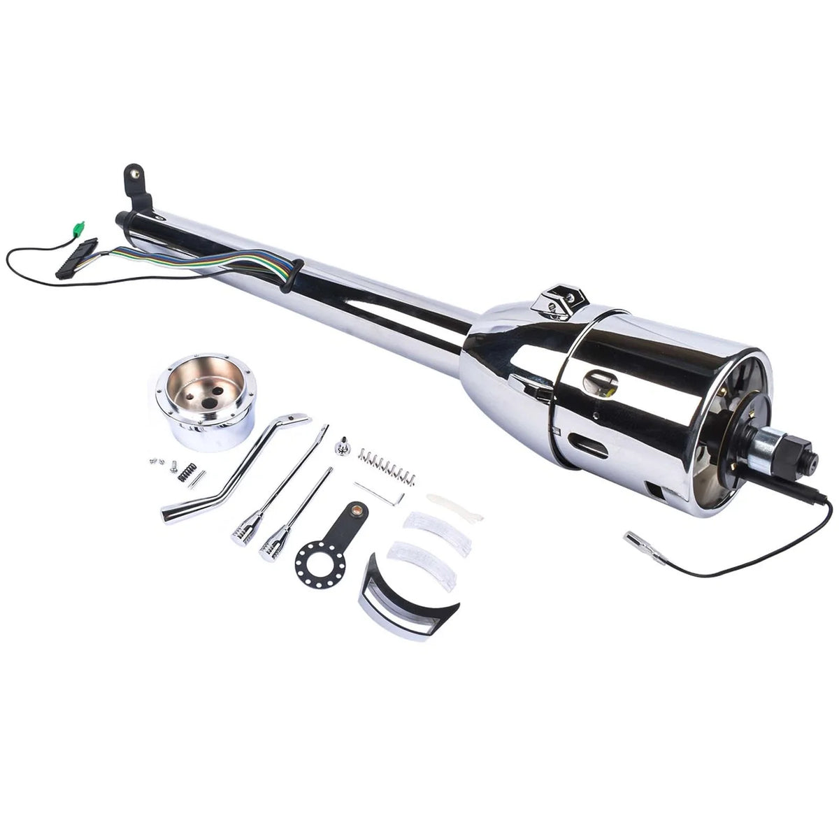30" Chrome Tilt Steering Column Shift Indicator for Auto (No Key)