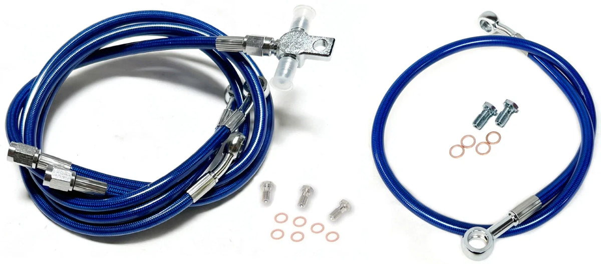 Streamline Steel Braided Brake Lines for Honda TRX 250R (1986–1989) +2" Front +4" Rear