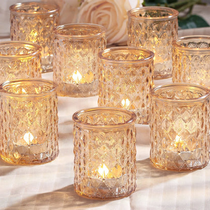 12X Gold Votive Candle Holders for Tealight (No Part Numbers)