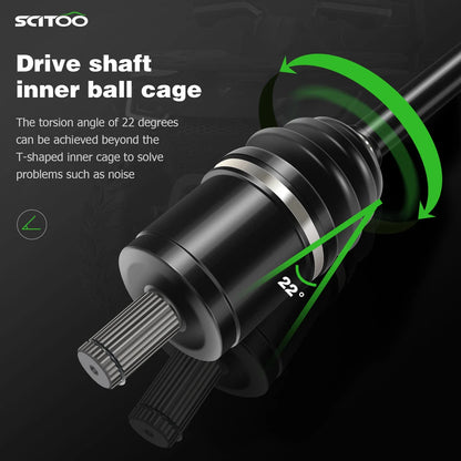 Pair CV Axle Drive Shaft for Polaris RZR XP 4 (2016–2018)