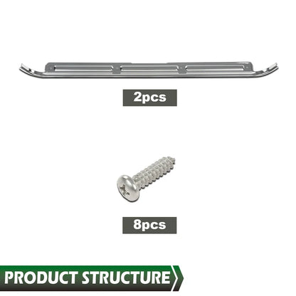 Pair Chrome Door Sill Plates for Chevrolet GMC Full Size Pickup (1967–1972)