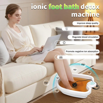 Ionic Foot Bath Detox Machine for Home Spa (30 Min)