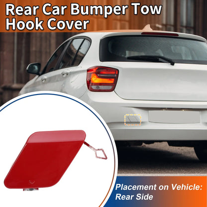 Rear Bumper Tow Hook Cover for BMW 1 Series F20 Crimson Red