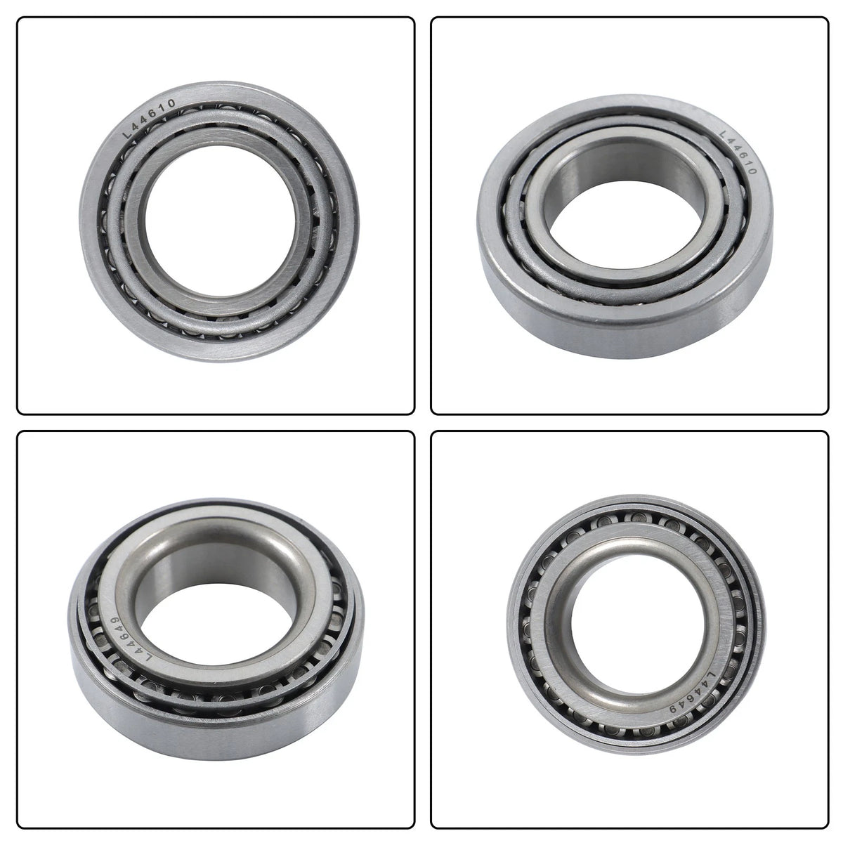 Set of 4 Trailer Bearings for Trailer Axle 1-1/16" (L44649/L44610, BCK56595K)