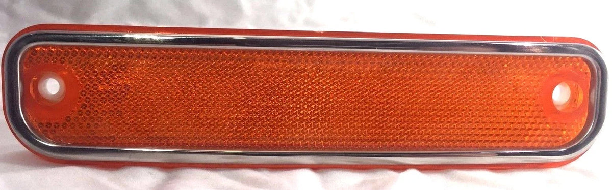 Side Marker Lights Amber Red Front Left Right w Trim for Chevy GMC (1973–1980)