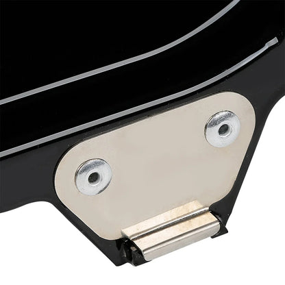 Vivid Black Speaker Saddlebag Lids for Harley Touring FLHR FLHT FLHX (1993–2013)