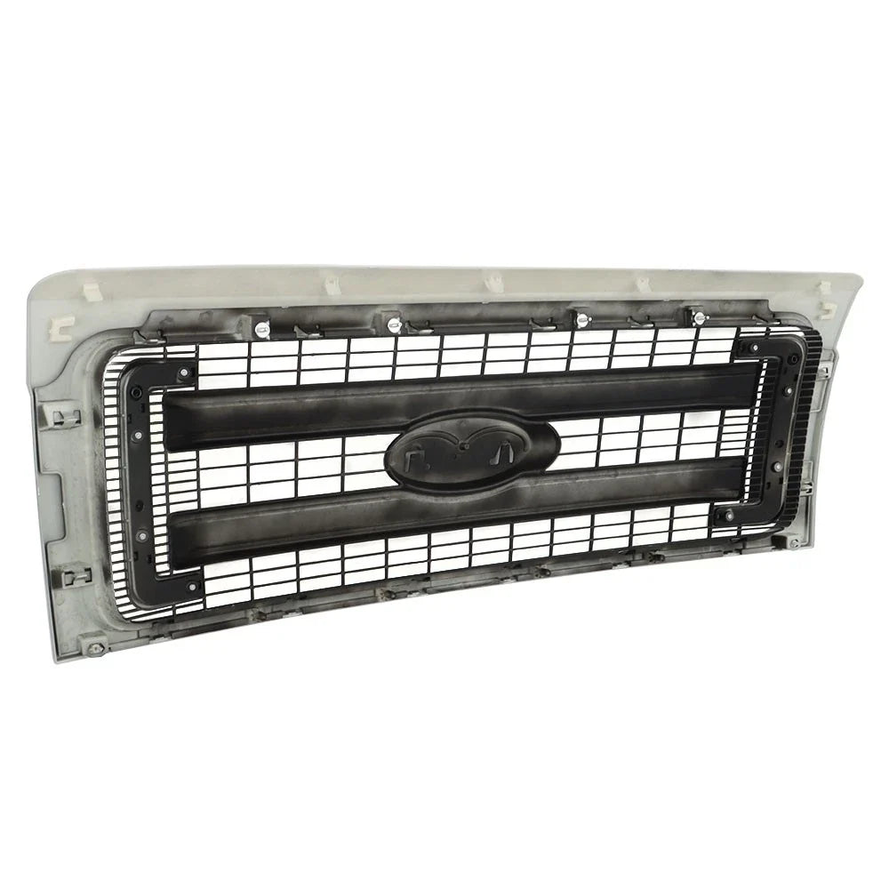 Front Upper Grille Replacement Set for Ford F150 (2009–2014) Black Silver