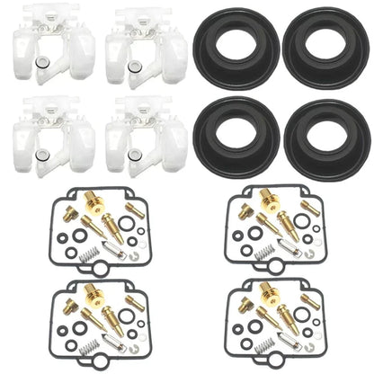 4X Carburetor Diaphragm Repair Kit for Suzuki GS500 (1990–2000)