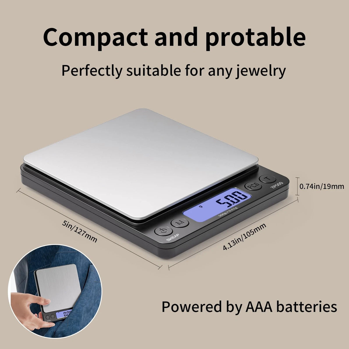 Digital Jewelry Scale for SKEAP (500g)