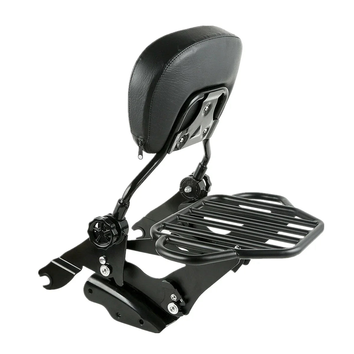 Backrest Sissy Bar Luggage Rack & 4 Point Docking for Harley Road Glide (2009–2013)