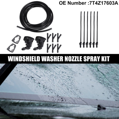Set of 2 Windshield Washer Nozzles No. 7T4Z17603A for Ford Focus (2008)