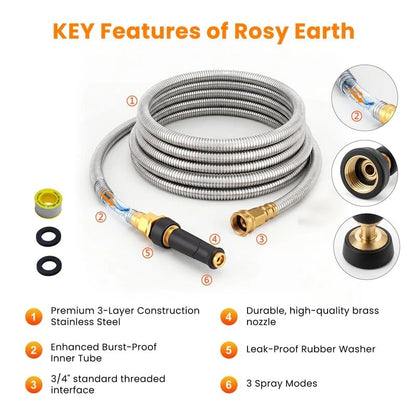 Metal Garden Hose for Garden Use (175 FT)