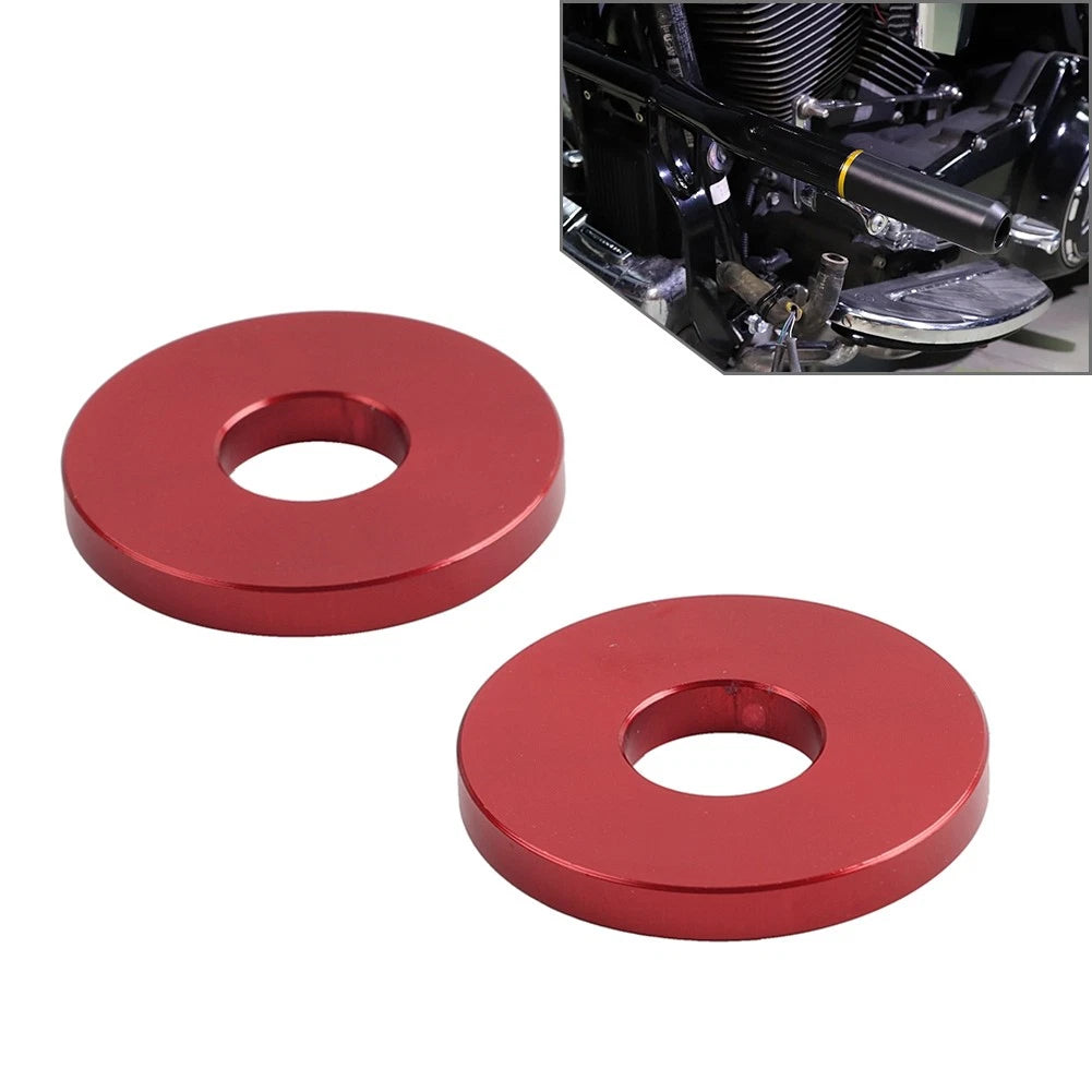 2X Engine Saddlebag Crash Bar Decorative Spacer for Harley Softail Road King
