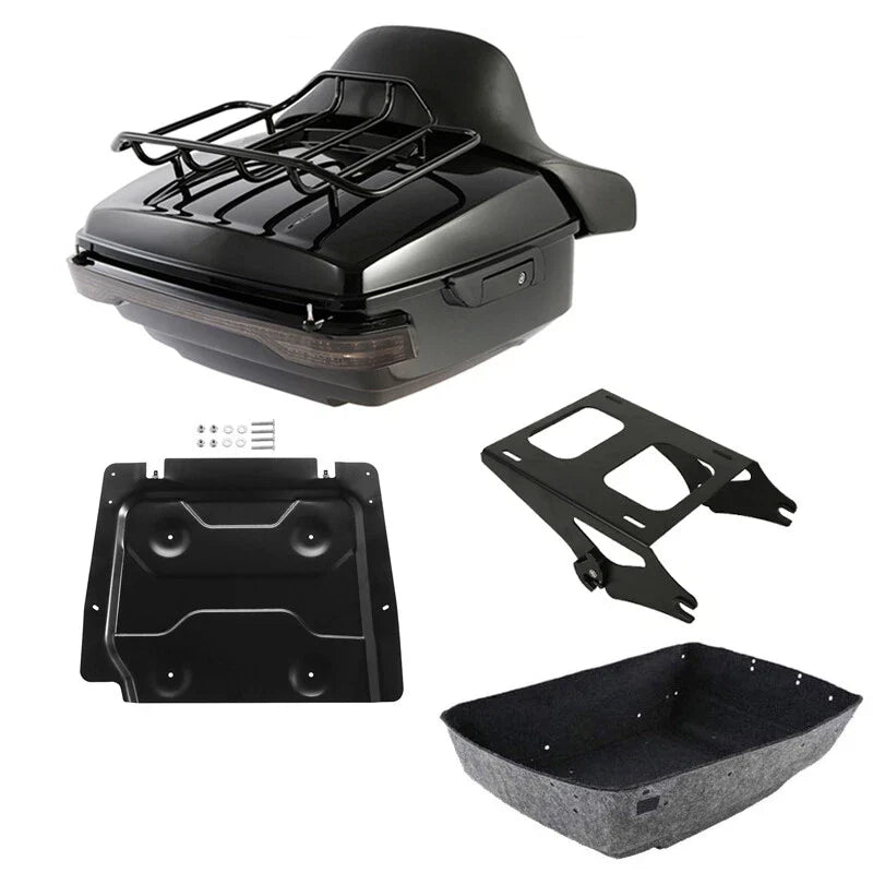 LED Trunk Pad Mount Rack for Harley Road Glide FLTRX (2014–2026)
