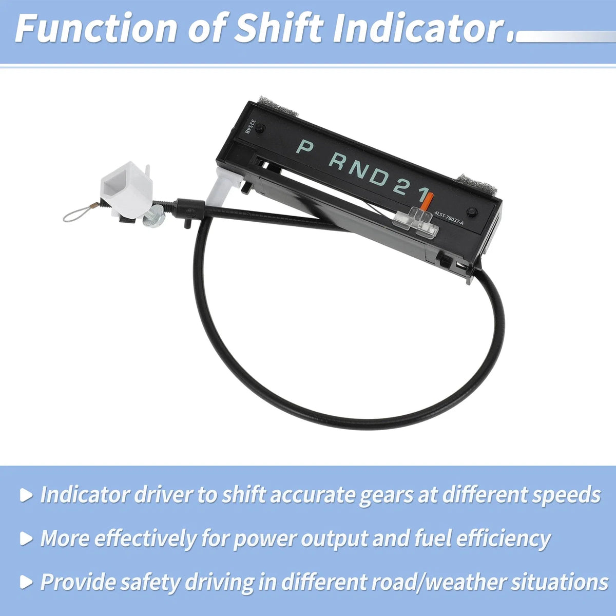 Gear Shift Indicator Assembly Cable for Ford Ranger (2004–2011) No. 6L5Z-7A110-AA