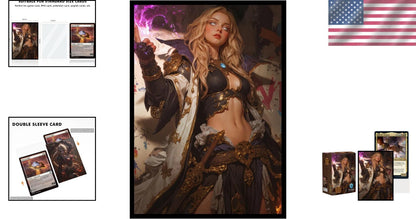 Set of 100 Textured Back Art Card Sleeves for Standard MTG (MS020-Liliana)