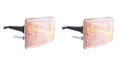 Turn Signal Assembly Pair Parking Light Clear Lens for Ford Bronco (1969–1977)