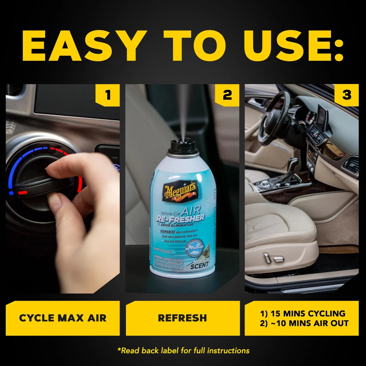 Meguiar's Whole Car Air Refresher for Odor Elimination (2010–2023)