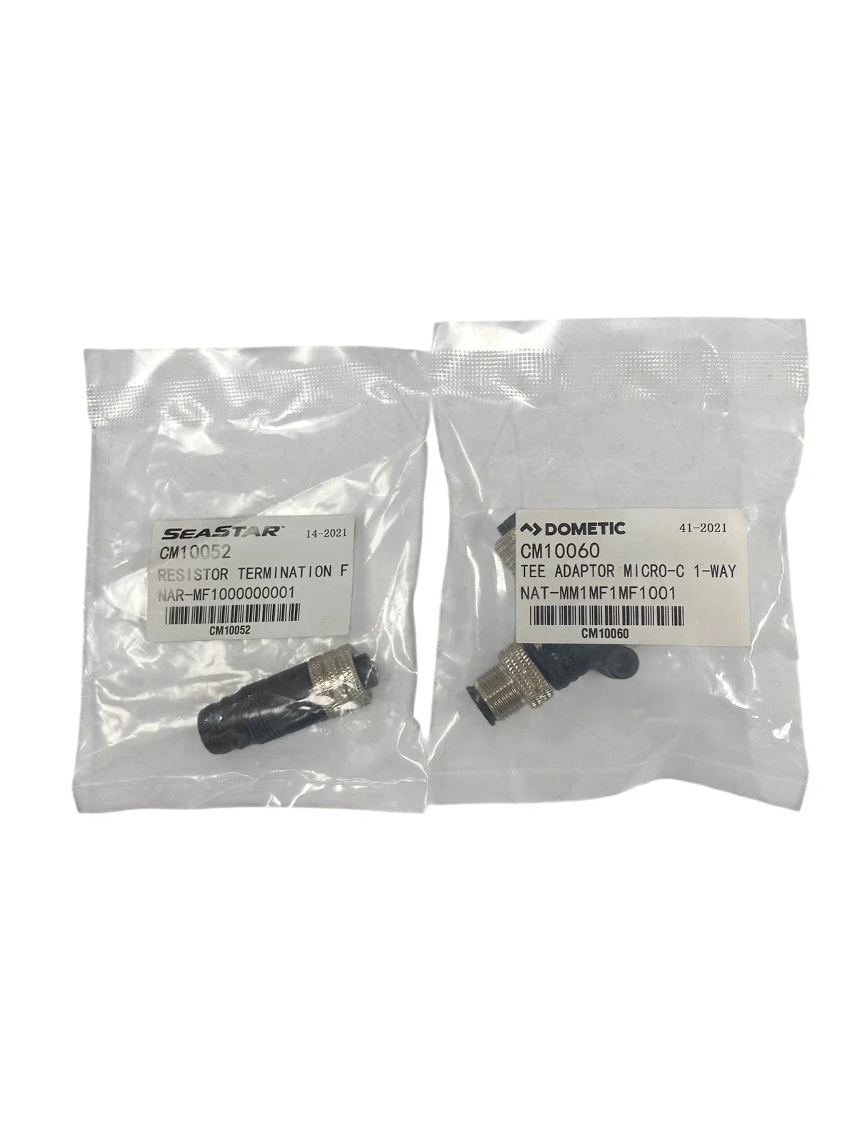 Set of 2 Resistor Termination Female & Tee Adaptor Micro-C for Dometic/SeaStar