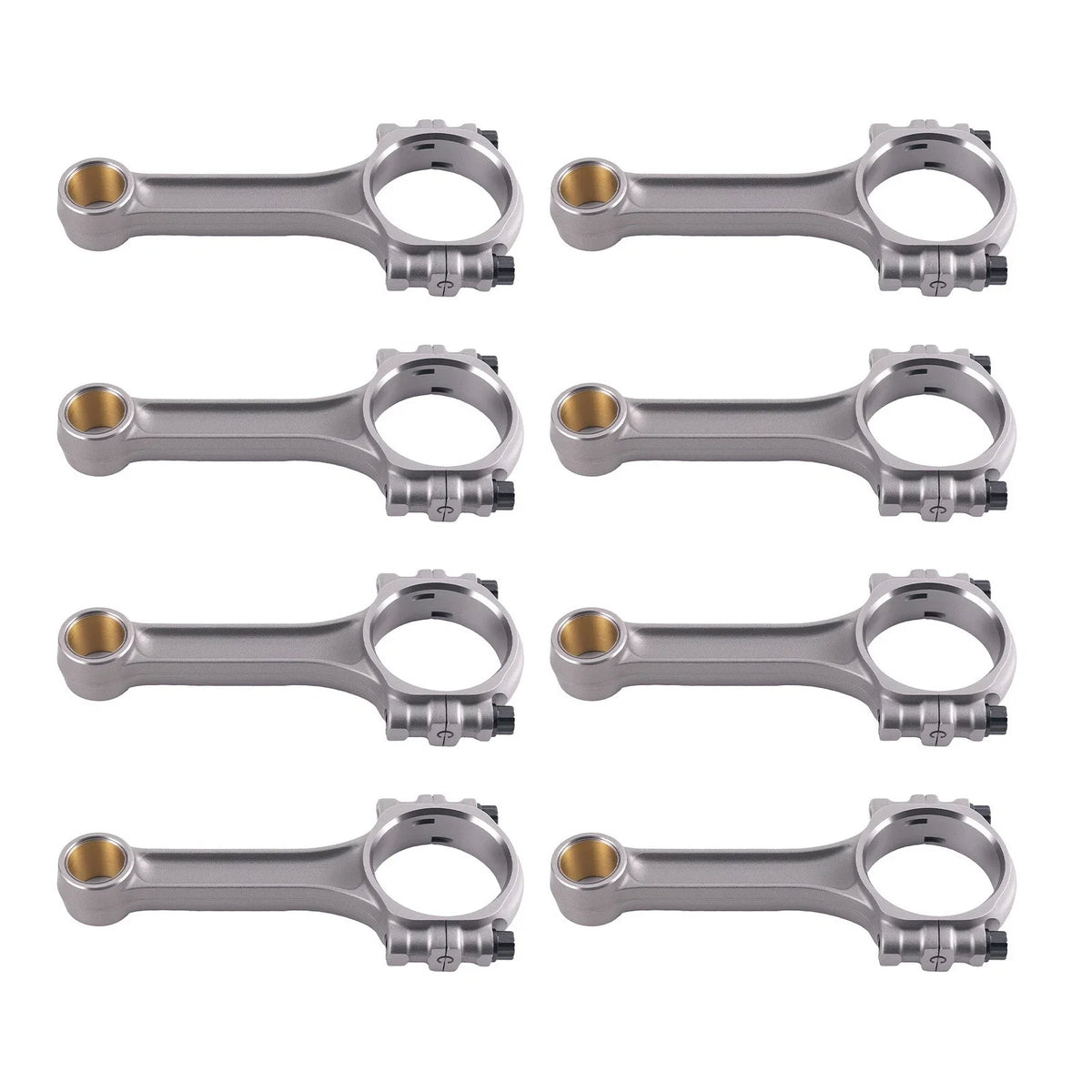Set of 8 I-Beam 5140 Connecting Rods for SBC Chevy 350 (500HP)
