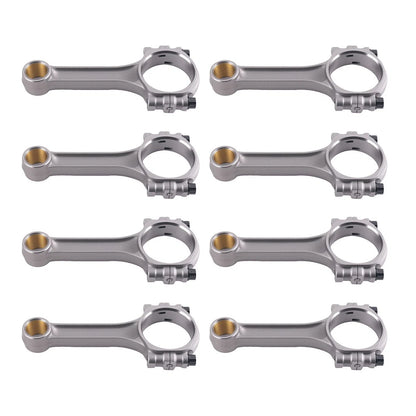 Set of 8 I-Beam 5140 Connecting Rods for SBC Chevy 350 (500HP)