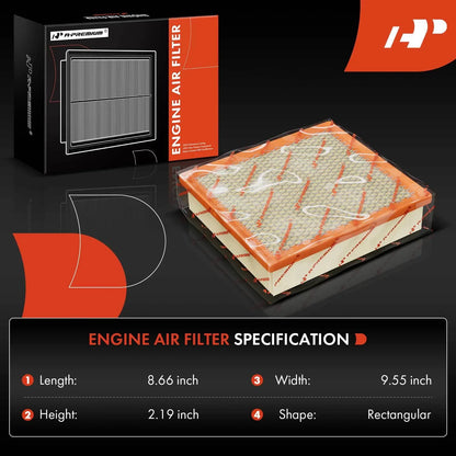 2X Engine Air Filter for Toyota Camry Highlander Lexus RX350 (2018–2023)