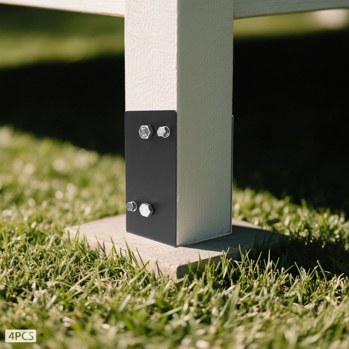 U-Shape Post Base Holder for Fence & Gazebos (Wet Concrete)