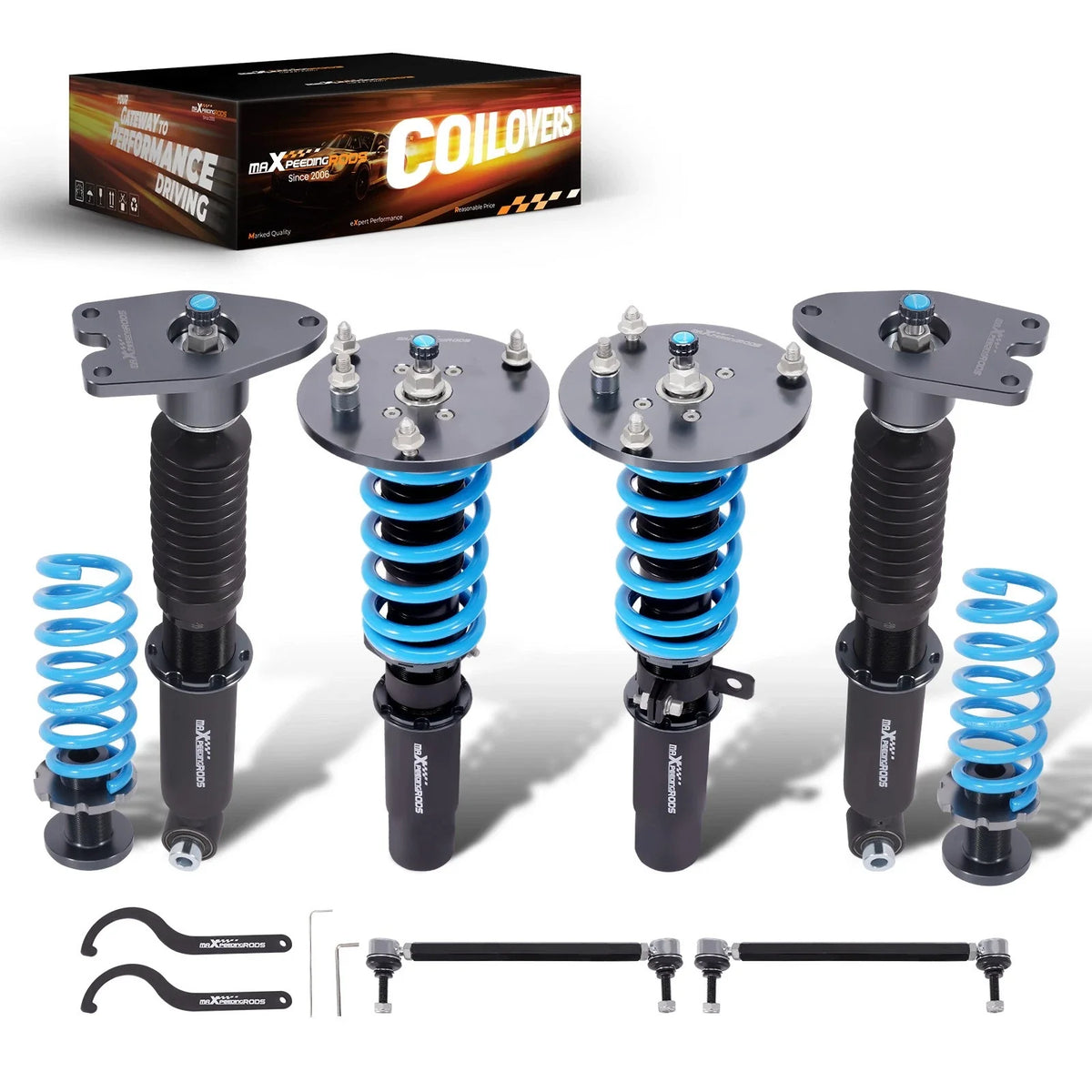 Maxpeedingrods T6 Coilovers 24 Level Damper for BMW 4 Series F32 F33 F36 (2014–2016)
