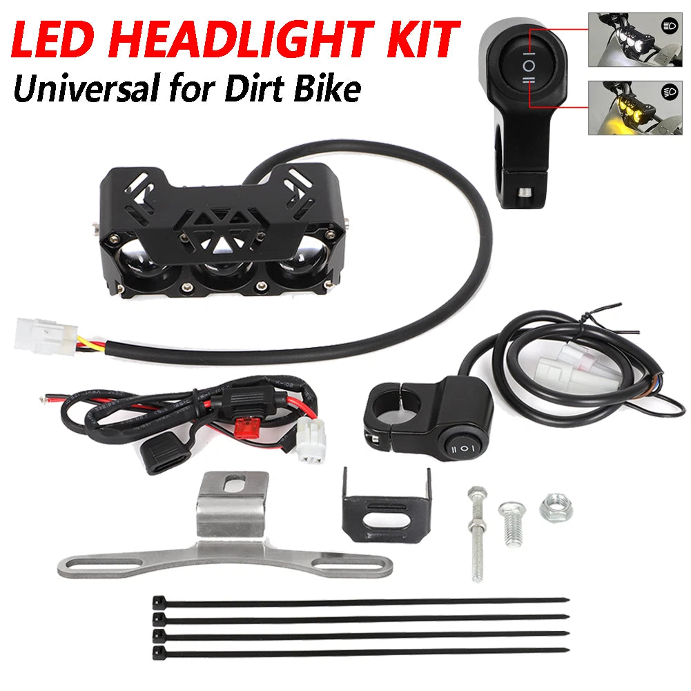 LED Headlight Switch for Kawasaki Honda Yamaha Suzuki Dirt Bike