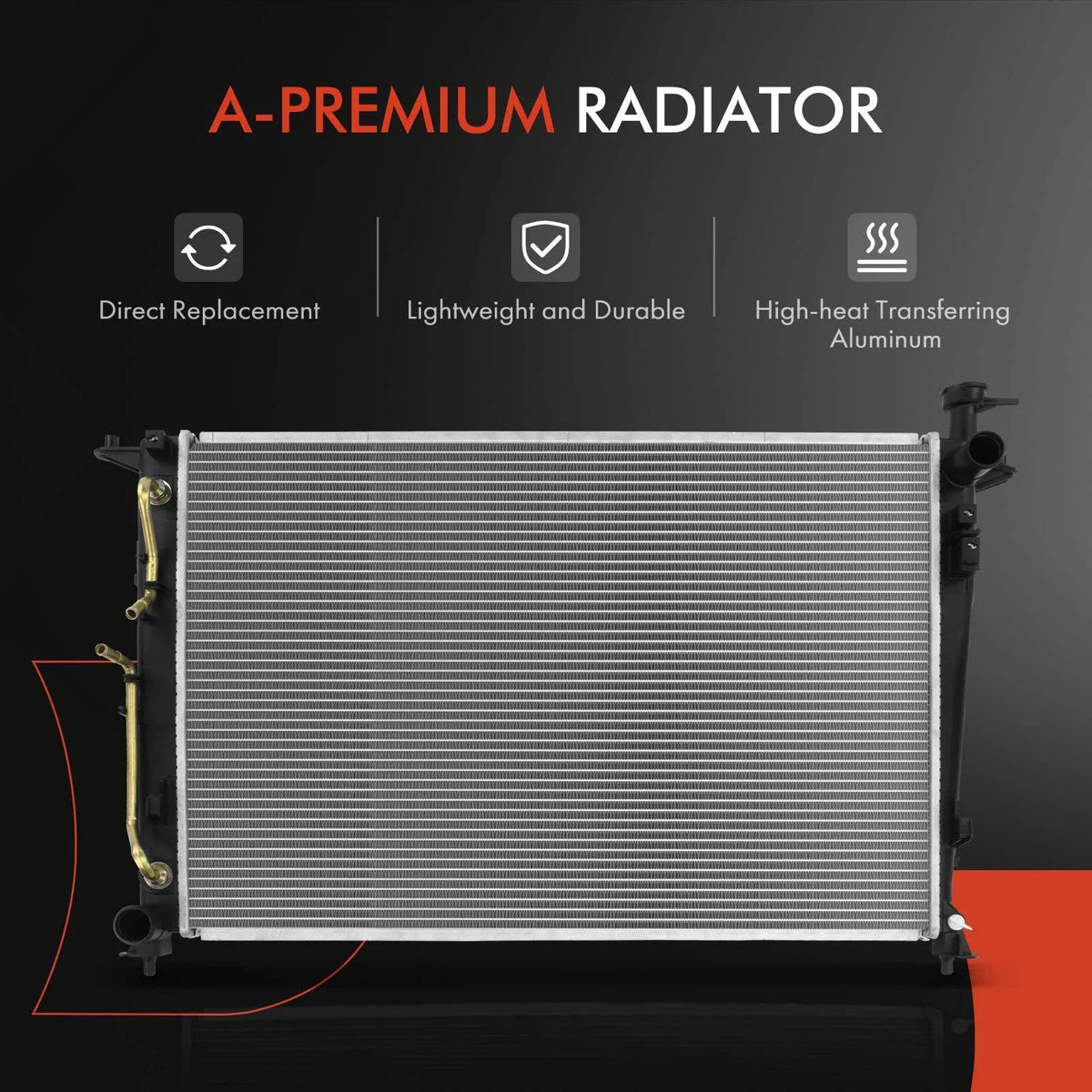 Radiator and Cooling Fan Shroud Kit for Kia Sorento (2016–2018)