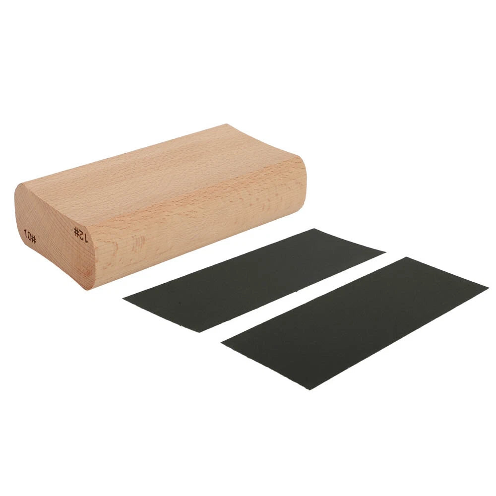 10 and 12 Inch Wood Radius Sanding Block Tool for Guitar Fretboard